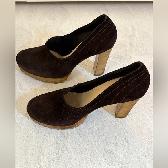 Prada Women's Brown Suede Shoes; Calzature Donna 39 - Picture 5 of 10